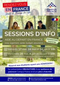 Sessions d'infos rentrée 2025-2026     ​